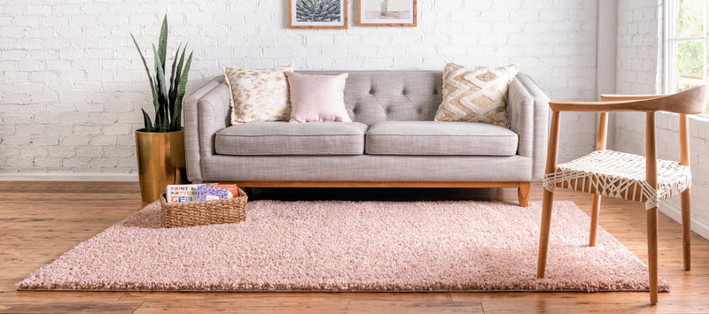 Alpine Plush Collection Area Rug - Cortina (Dusty Rose) Rectangle Dusty Rose lifestyle 4
