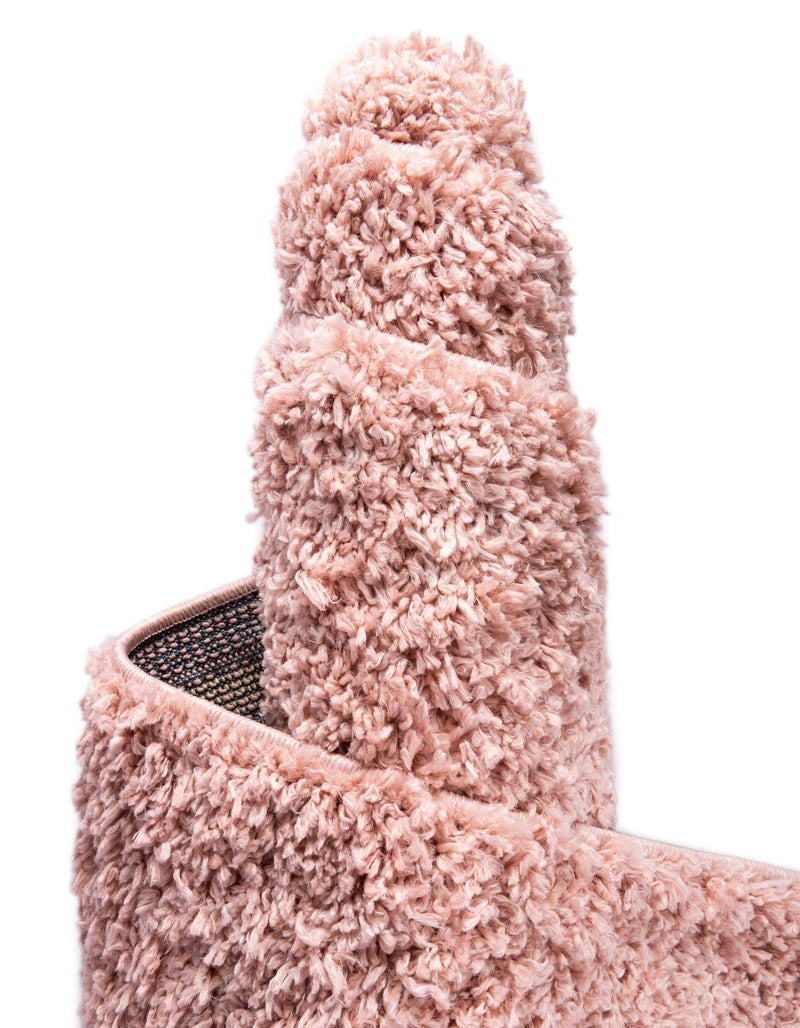 Alpine Plush Collection Area Rug - Cortina (Dusty Rose) Square Dusty Rose lifestyle 46