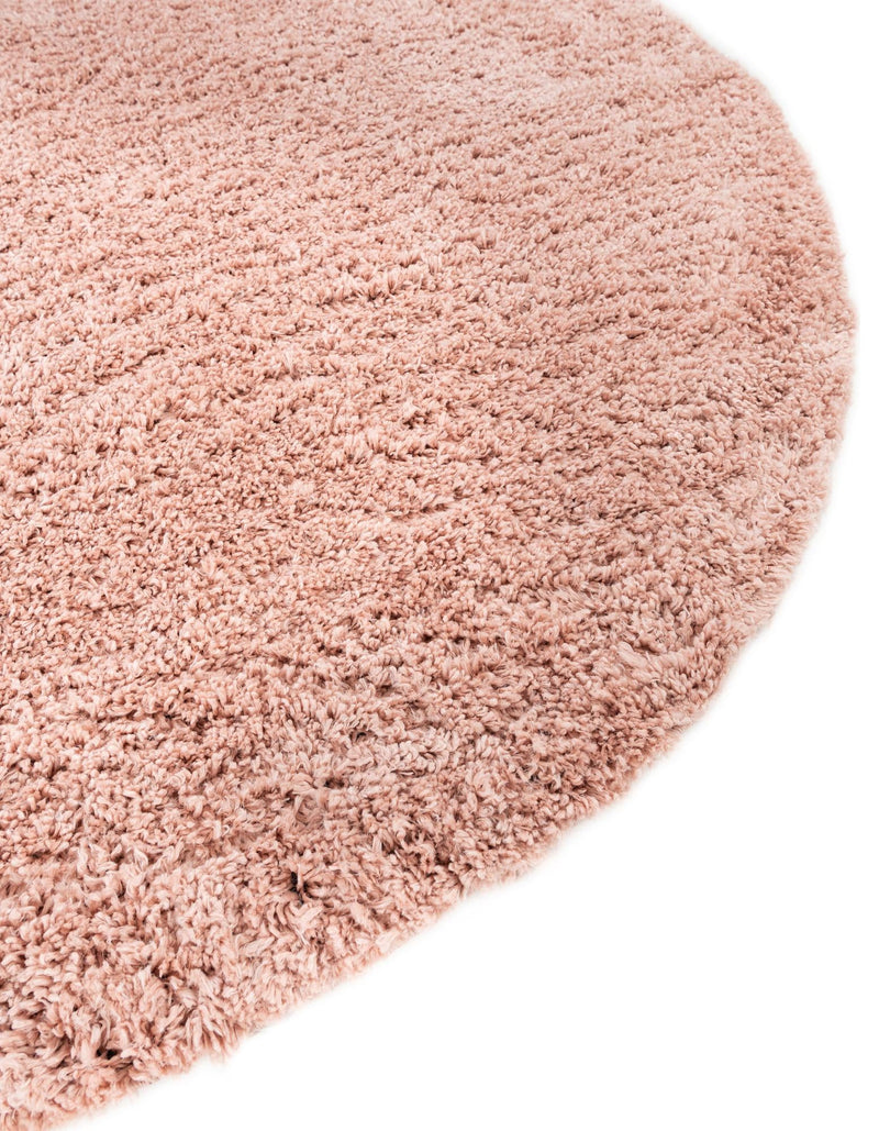 Alpine Plush Collection Area Rug - Cortina (Dusty Rose) Round Dusty Rose lifestyle 31