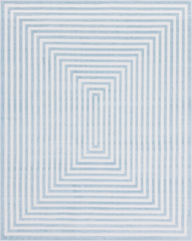 Catalina Cove Outdoor Collection Area Rug - Avalon Rectangle Light Blue lifestyle 2