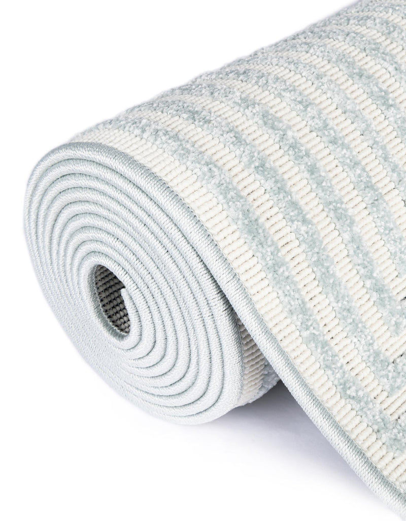 Catalina Cove Outdoor Collection Area Rug - Avalon Rectangle Light Blue lifestyle 32