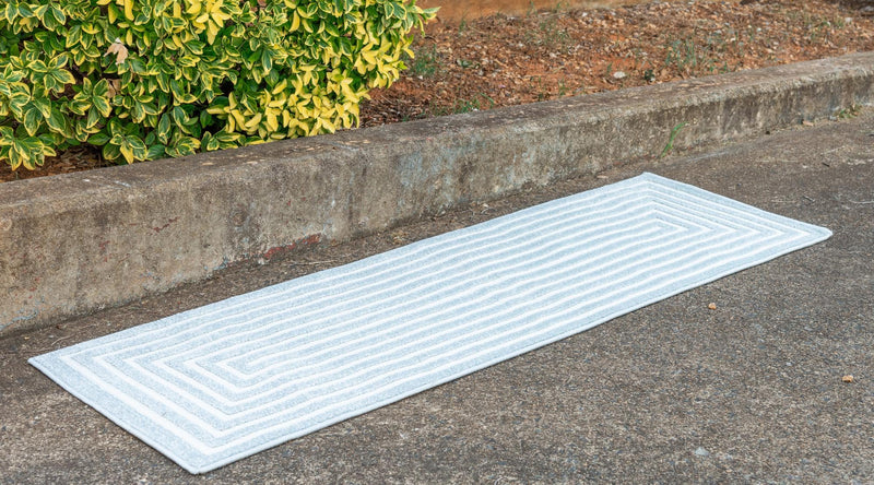 Catalina Cove Outdoor Collection Area Rug - Avalon Runner Light Blue lifestyle 63