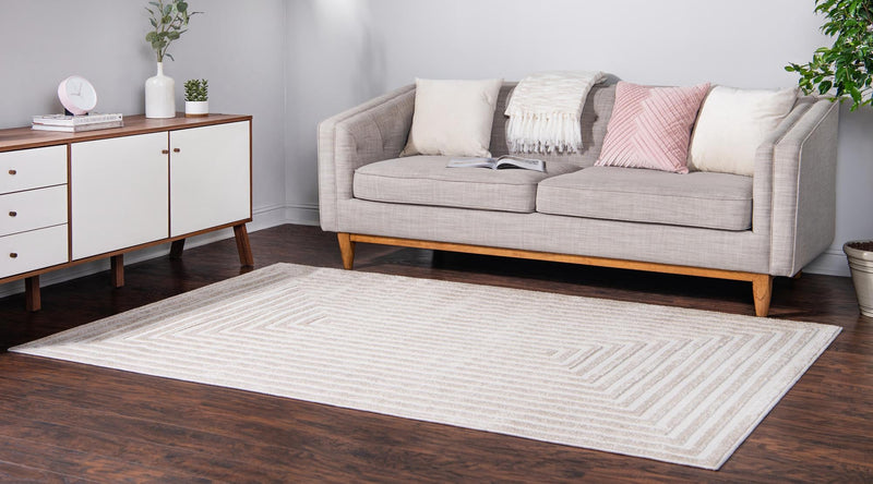 Catalina Cove Outdoor Collection Area Rug - Avalon Rectangle Beige lifestyle 7
