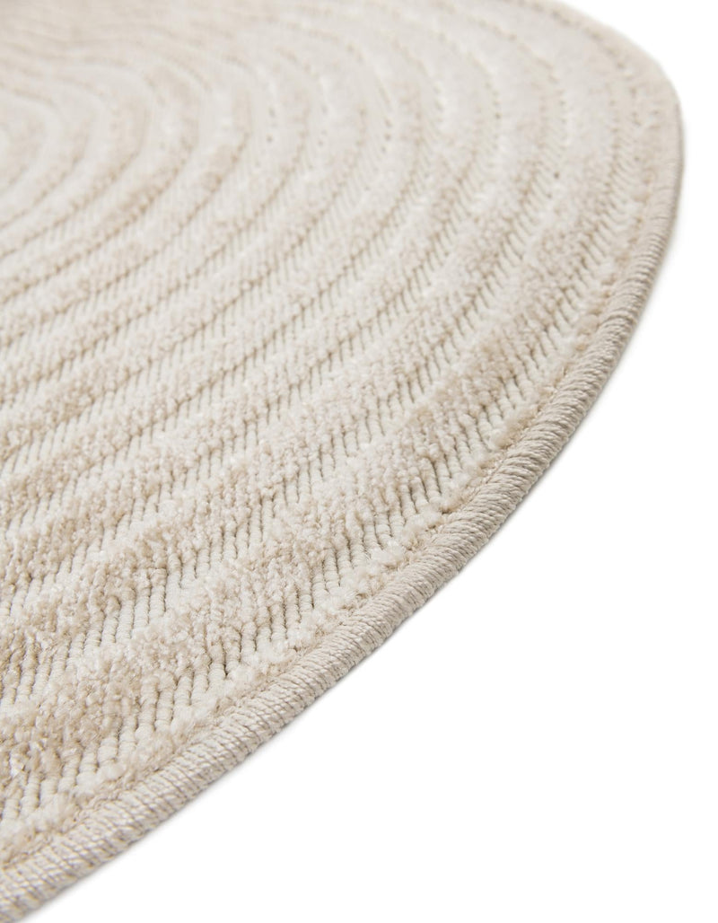 Catalina Cove Outdoor Collection Area Rug - Avalon Round Beige lifestyle 92