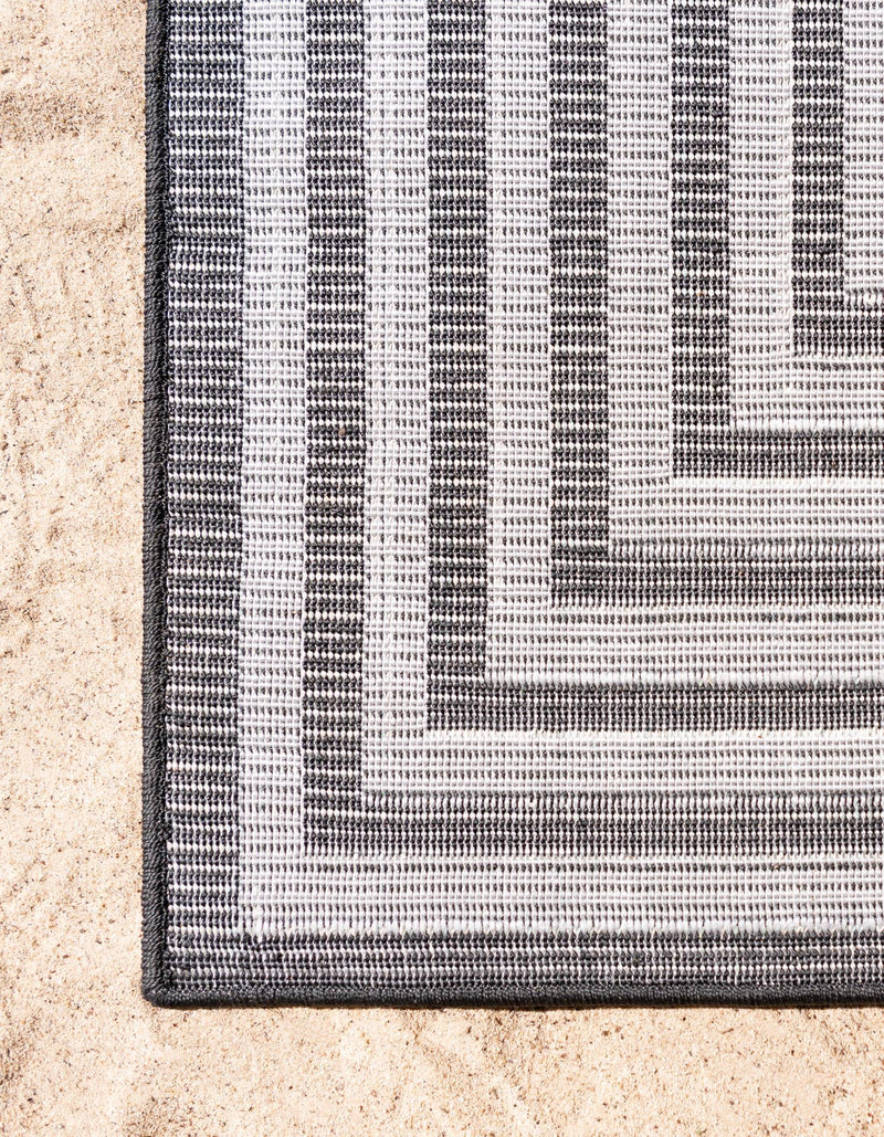 Catalina Cove Outdoor Collection Area Rug - Avalon Rectangle Black lifestyle 45