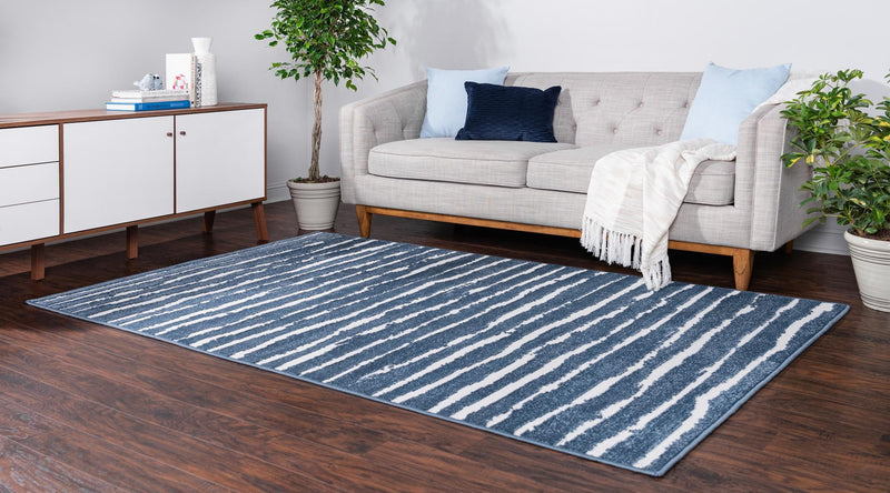 Catalina Cove Outdoor Collection Area Rug - Balboa Rectangle Blue lifestyle 6
