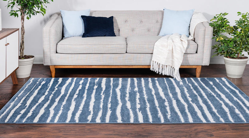 Catalina Cove Outdoor Collection Area Rug - Balboa Rectangle Blue lifestyle 8