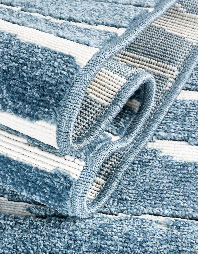 Catalina Cove Outdoor Collection Area Rug - Balboa Rectangle Blue lifestyle 81
