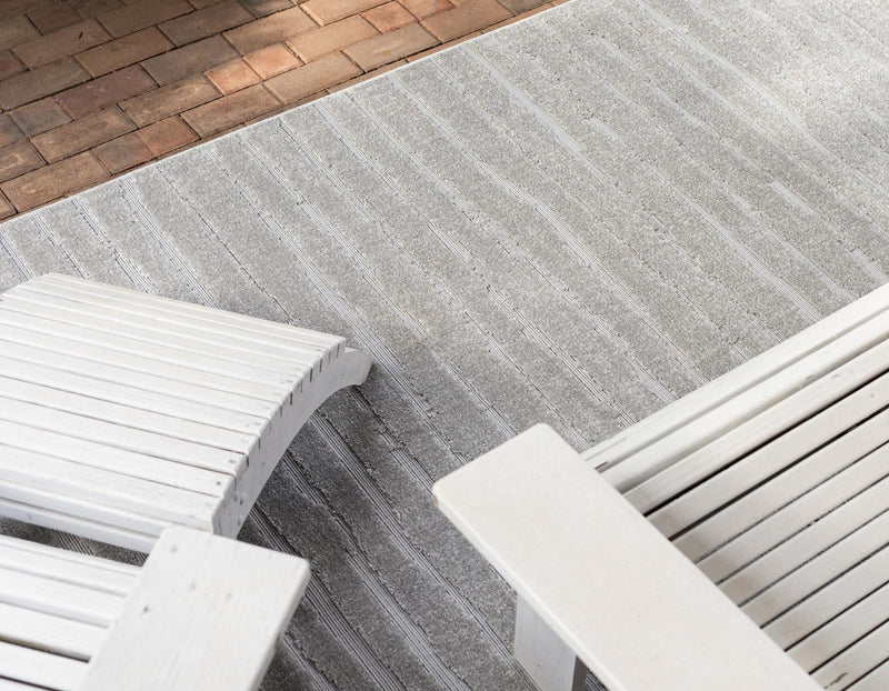 Catalina Cove Outdoor Collection Area Rug - Balboa Rectangle Gray lifestyle 28