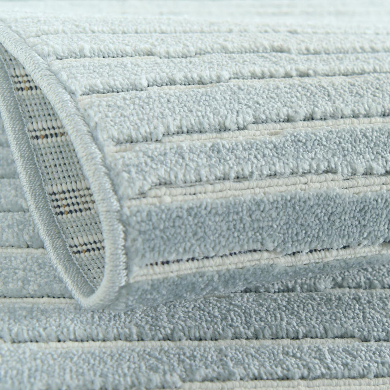 Catalina Cove Outdoor Collection Area Rug - Balboa Rectangle Light Blue lifestyle 9