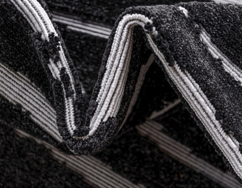 Catalina Cove Outdoor Collection Area Rug - Balboa Rectangle Black lifestyle 42