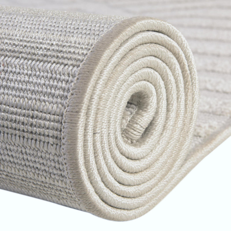 Catalina Cove Outdoor Collection Area Rug - Balboa Rectangle Light Gray lifestyle 63
