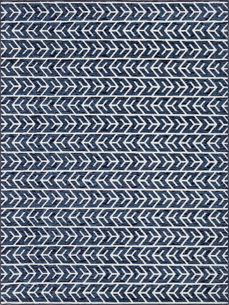 Catalina Cove Outdoor Collection Area Rug - Newport Rectangle Navy Blue Main