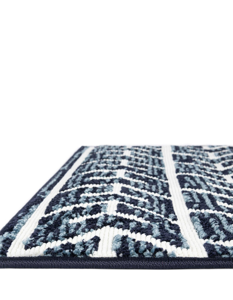 Catalina Cove Outdoor Collection Area Rug - Newport Rectangle Navy Blue lifestyle 11