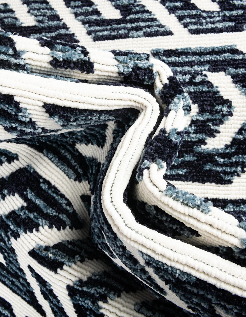 Catalina Cove Outdoor Collection Area Rug - Newport Rectangle Navy Blue lifestyle 12