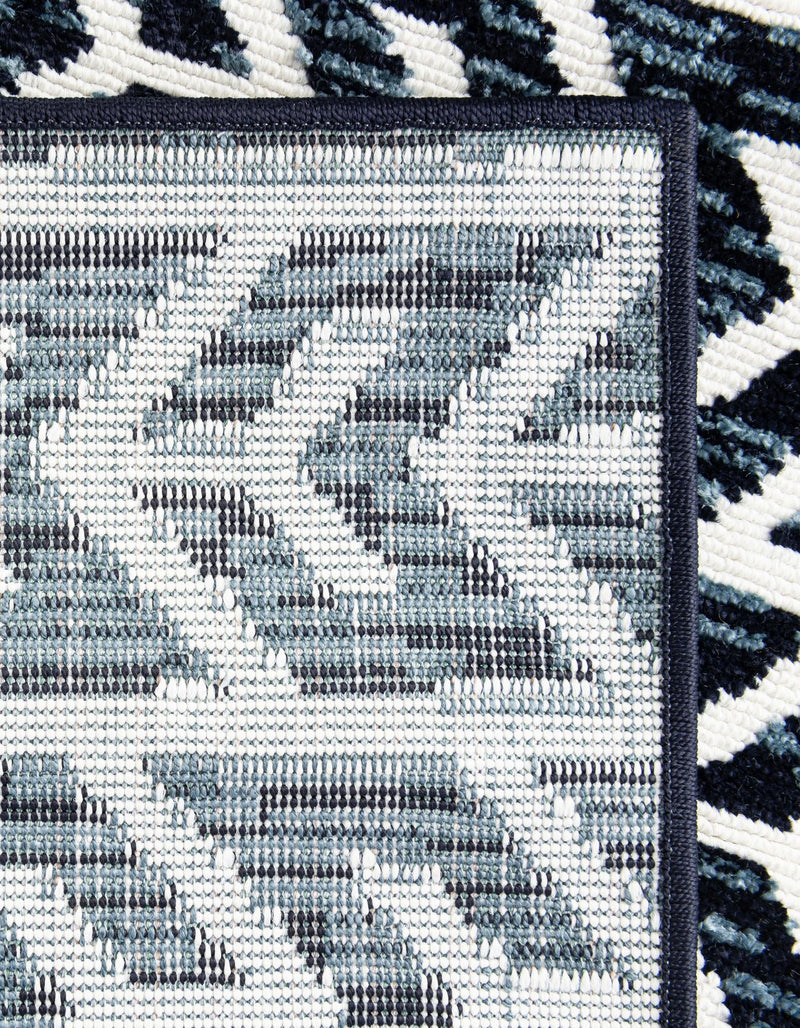 Catalina Cove Outdoor Collection Area Rug - Newport Rectangle Navy Blue lifestyle 13