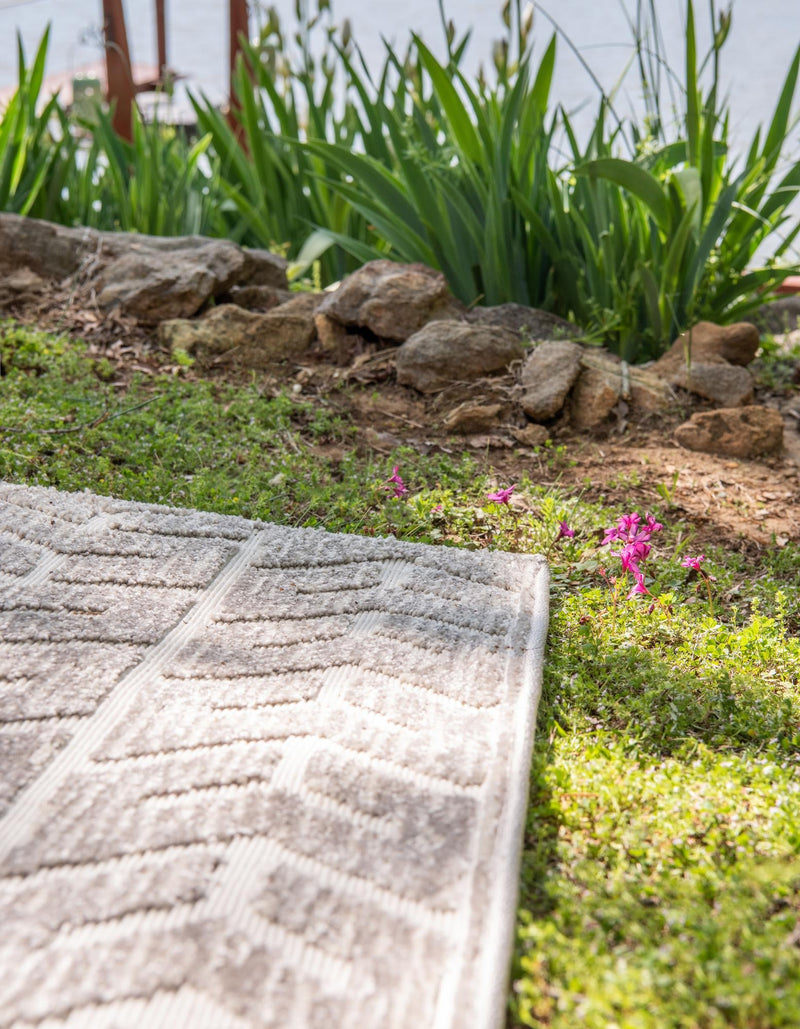 Catalina Cove Outdoor Collection Area Rug - Newport Rectangle Beige lifestyle 15