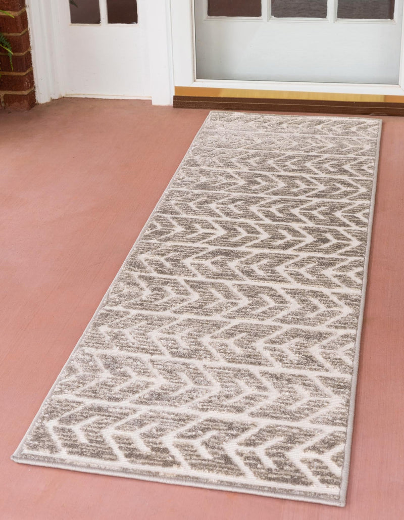 Catalina Cove Outdoor Collection Area Rug - Newport Runner Beige lifestyle 46