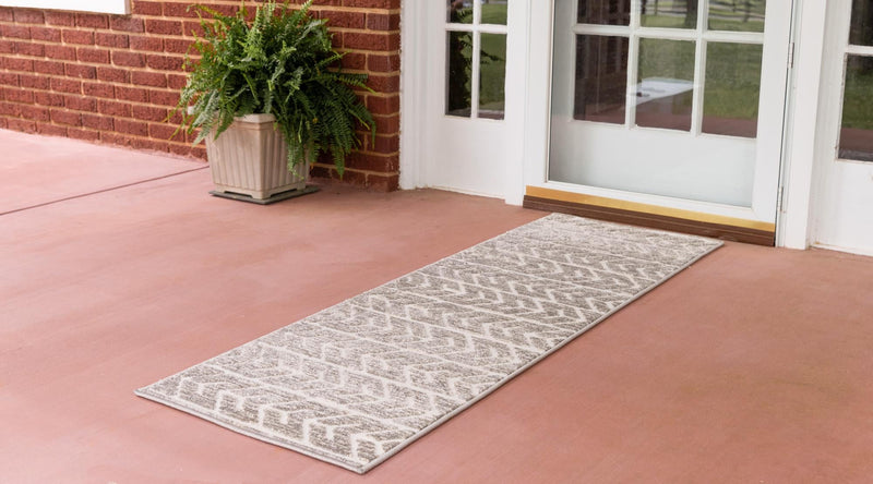 Catalina Cove Outdoor Collection Area Rug - Newport Runner Beige lifestyle 54
