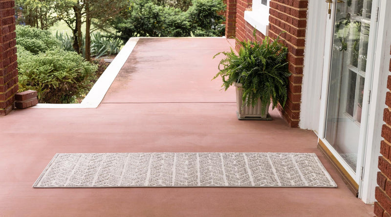 Catalina Cove Outdoor Collection Area Rug - Newport Runner Beige lifestyle 61