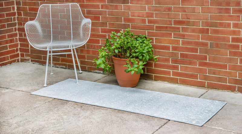 Catalina Cove Outdoor Collection Area Rug - Laguna Runner Light Blue lifestyle 50