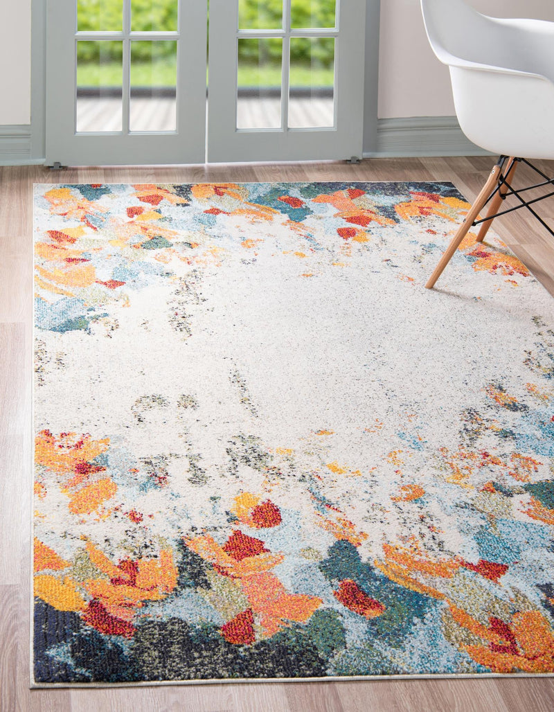 Chromatic Oasis Collection Area Rug - Twilight Rectangular Multi lifestyle 14