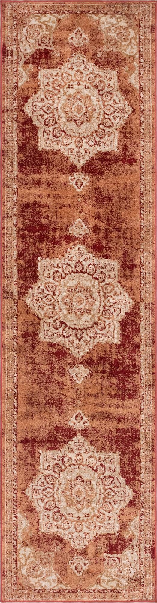 Eden Oasis Collection Area Rug - Tranquility (Rust Red) Runner Rust Red lifestyle 12