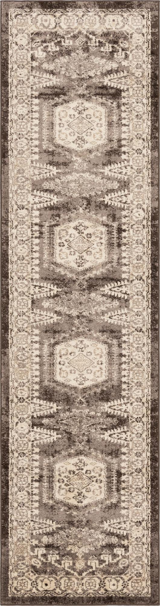 Eden Oasis Collection Area Rug - Refuge (Dark Brown) Runner Dark Brown lifestyle 12