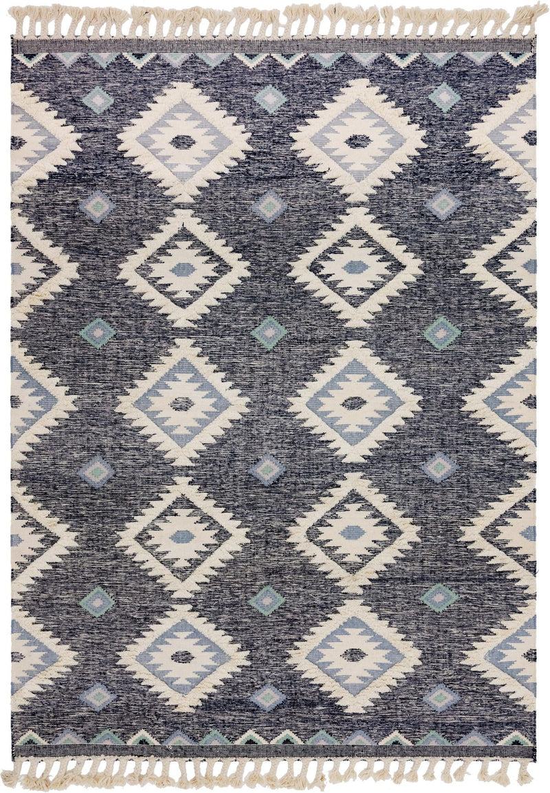 Sedona Sands Collection Area Rug - Canyon Rectangle Dark Blue lifestyle 5