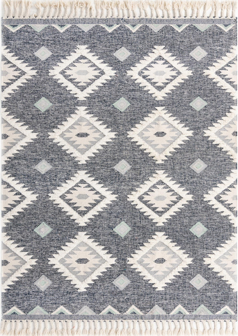 Sedona Sands Collection Area Rug - Canyon Rectangle Dark Blue lifestyle 2