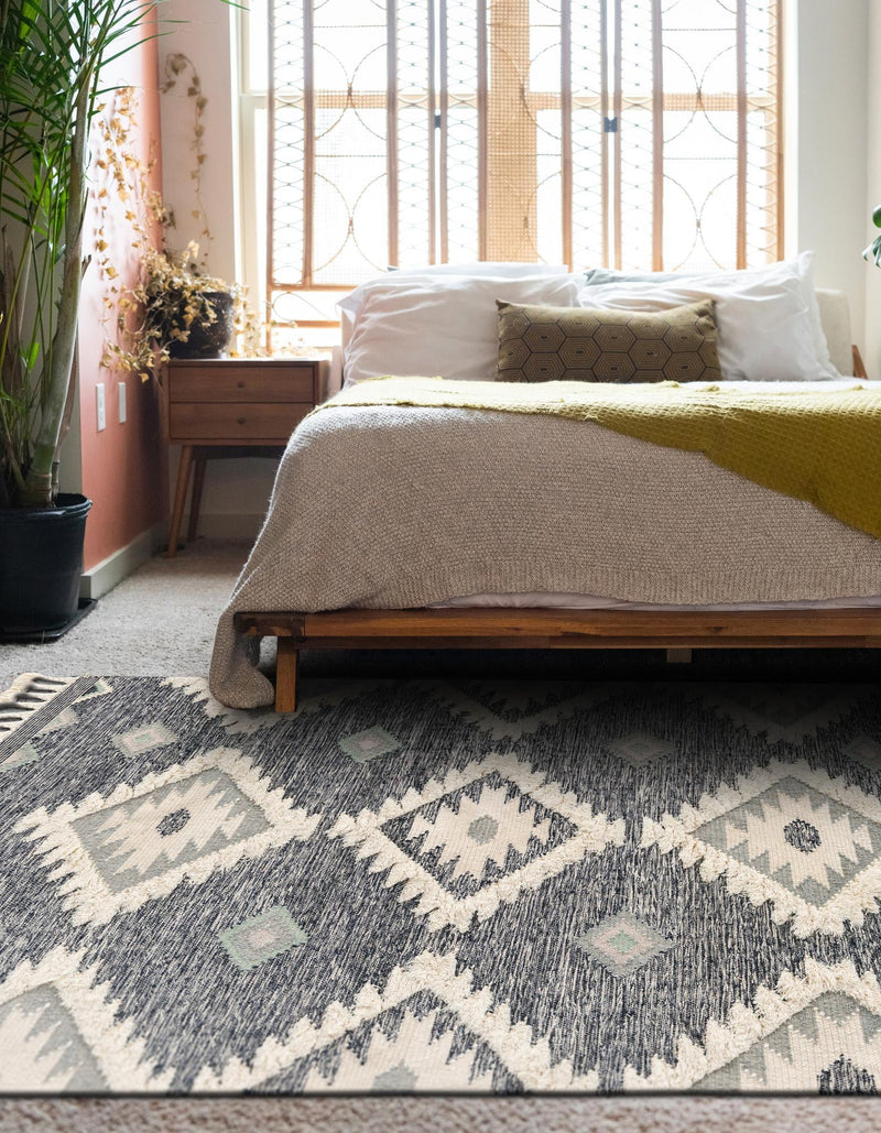 Sedona Sands Collection Area Rug - Canyon Rectangle Dark Blue lifestyle 34