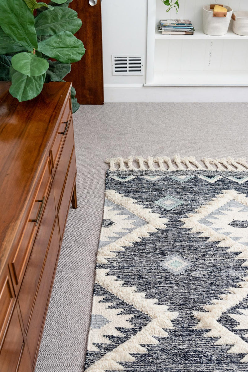 Sedona Sands Collection Area Rug - Canyon Rectangle Dark Blue lifestyle 46