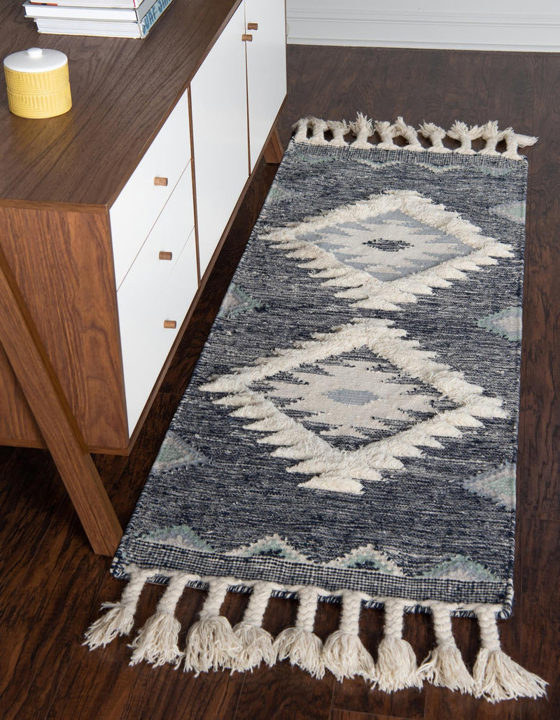 Sedona Sands Collection Area Rug - Canyon Runner Dark Blue lifestyle 122