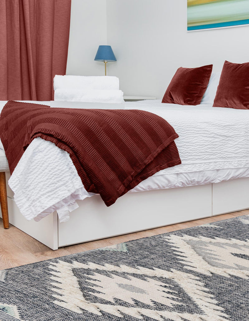 Sedona Sands Collection Area Rug - Canyon Runner Dark Blue lifestyle 164