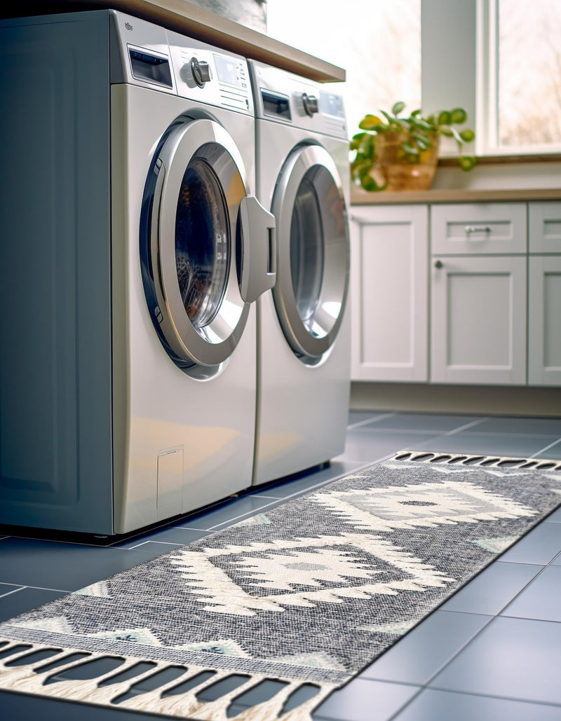 Sedona Sands Collection Area Rug - Canyon Runner Dark Blue lifestyle 170