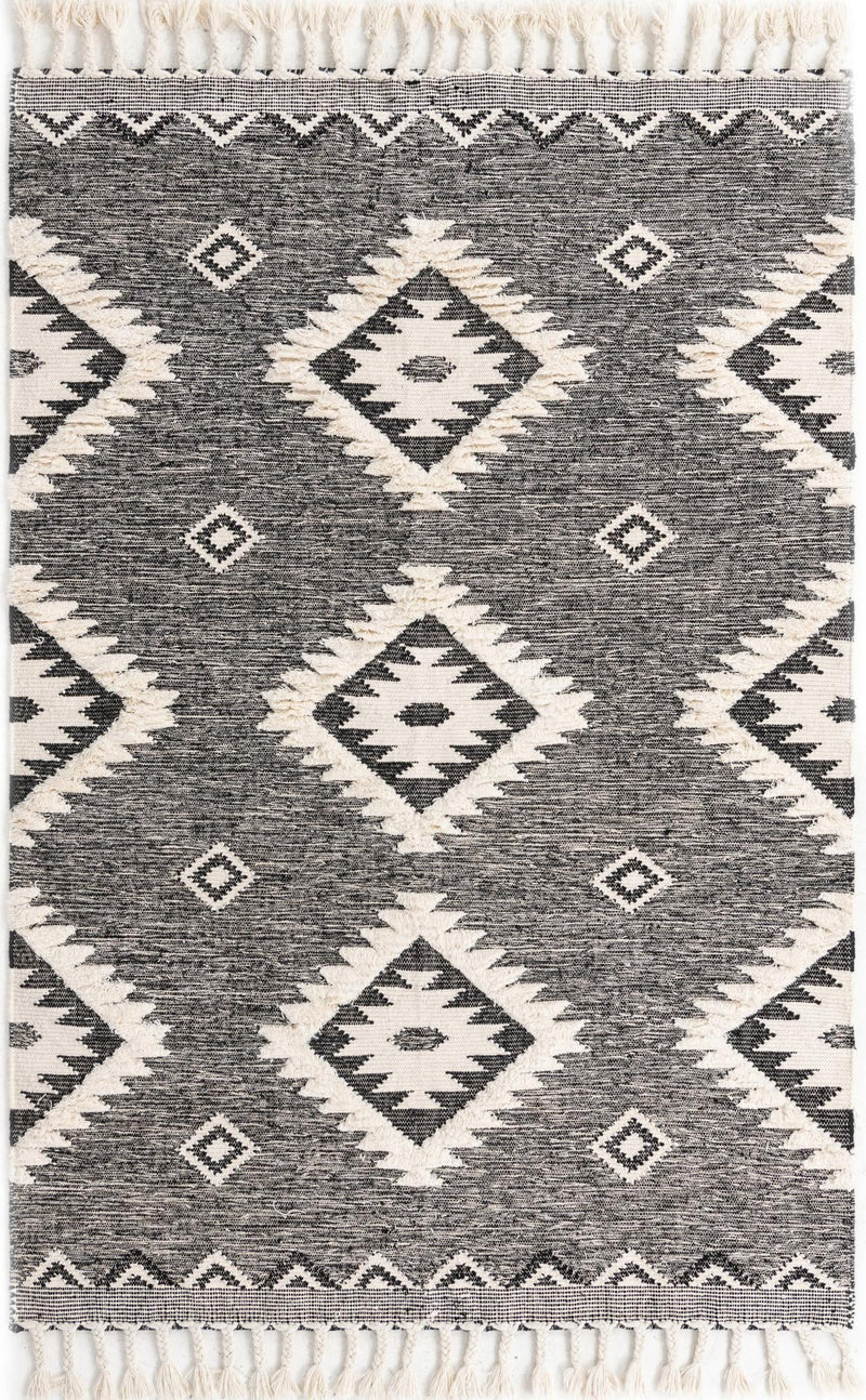 Sedona Sands Collection Area Rug - Canyon Rectangle Charcoal lifestyle 3