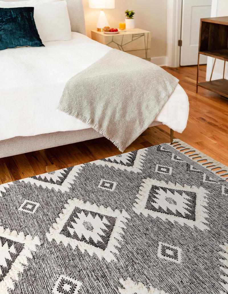 Sedona Sands Collection Area Rug - Canyon Rectangle Charcoal lifestyle 43