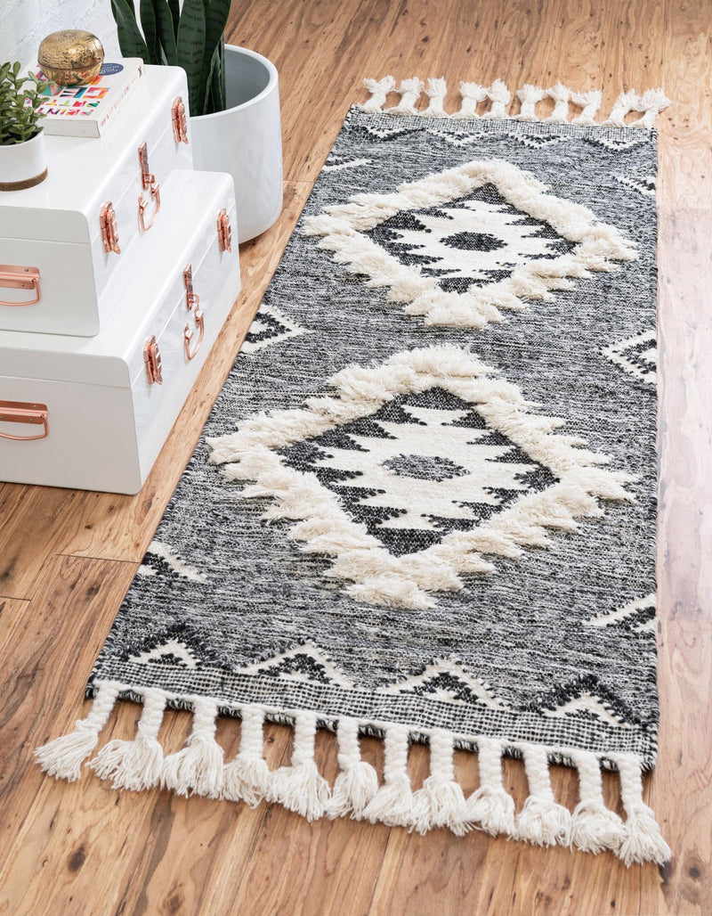 Sedona Sands Collection Area Rug - Canyon Runner Charcoal lifestyle 135