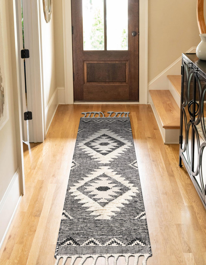 Sedona Sands Collection Area Rug - Canyon Runner Charcoal lifestyle 171
