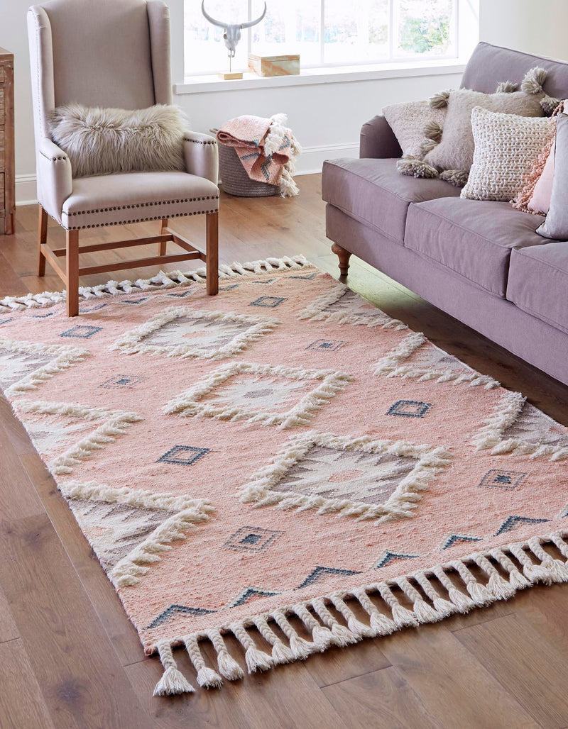 Sedona Sands Collection Area Rug - Canyon Rectangle Pink lifestyle 5