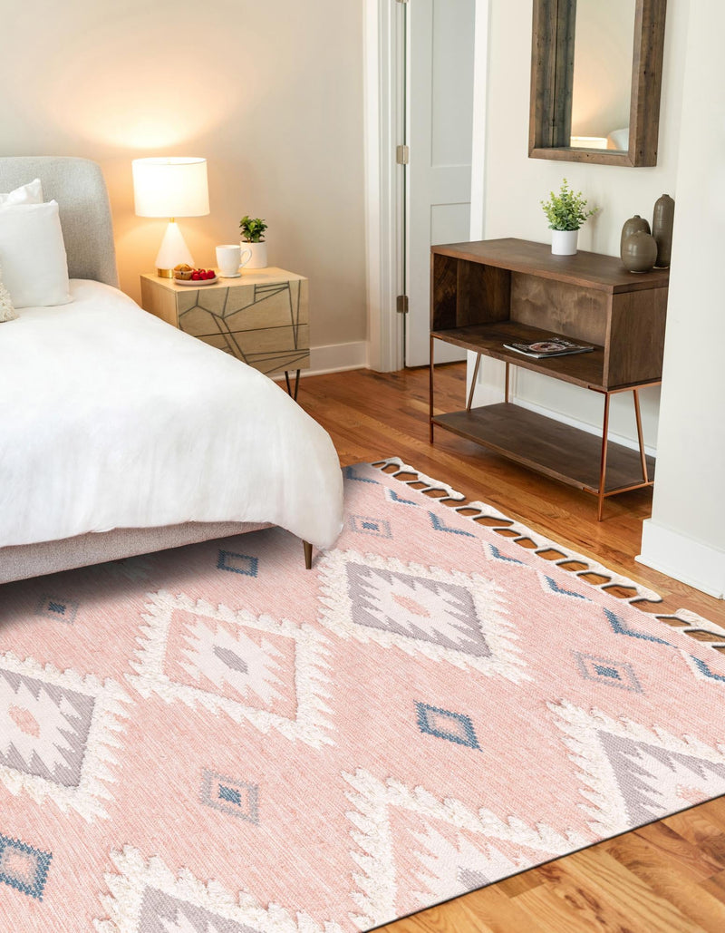 Sedona Sands Collection Area Rug - Canyon Rectangle Pink lifestyle 9