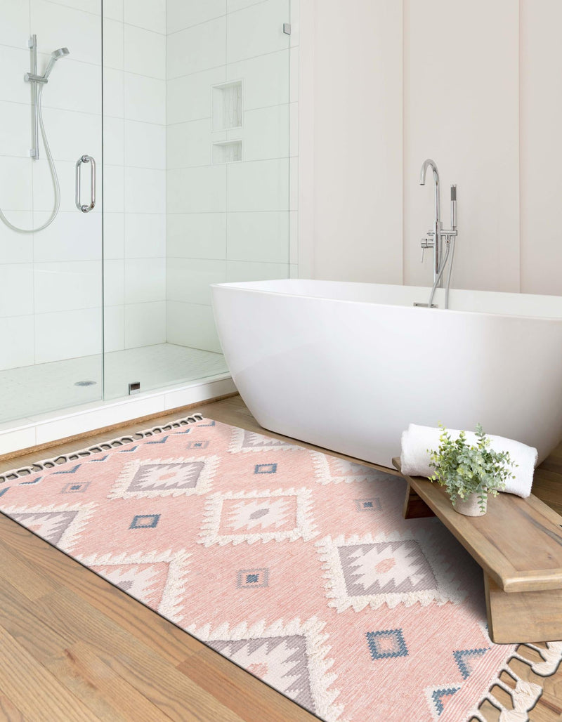 Sedona Sands Collection Area Rug - Canyon Rectangle Pink lifestyle 21