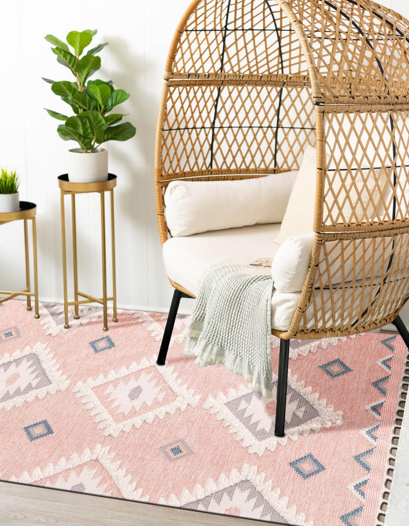Sedona Sands Collection Area Rug - Canyon Rectangle Pink lifestyle 29