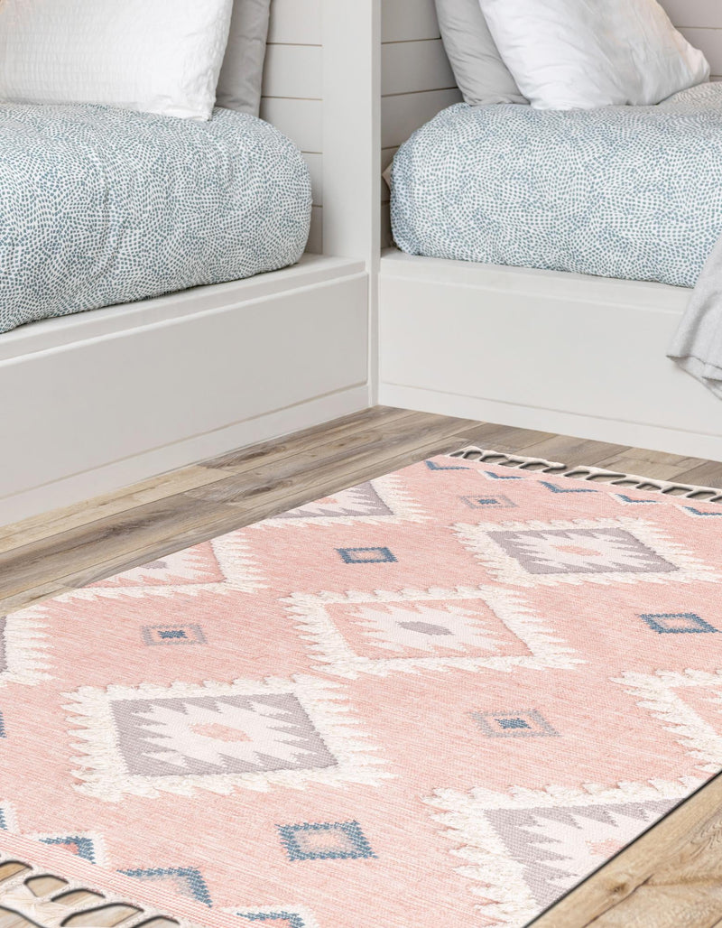 Sedona Sands Collection Area Rug - Canyon Rectangle Pink lifestyle 41