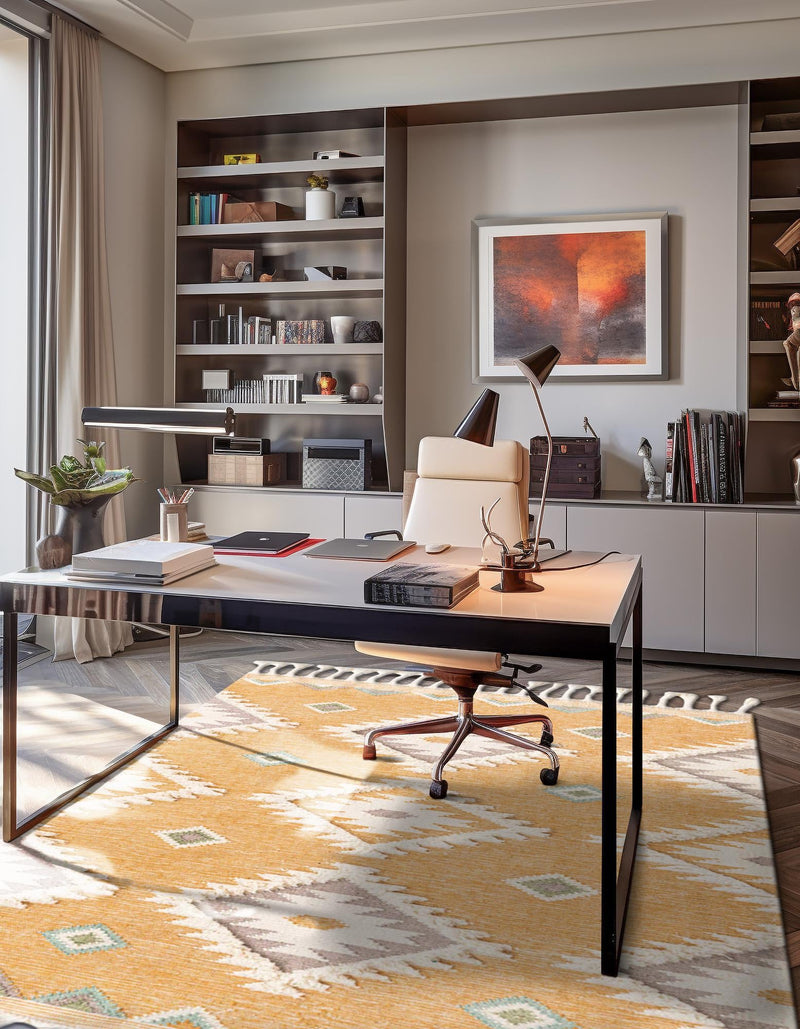 Sedona Sands Collection Area Rug - Canyon Rectangle Gold lifestyle 40