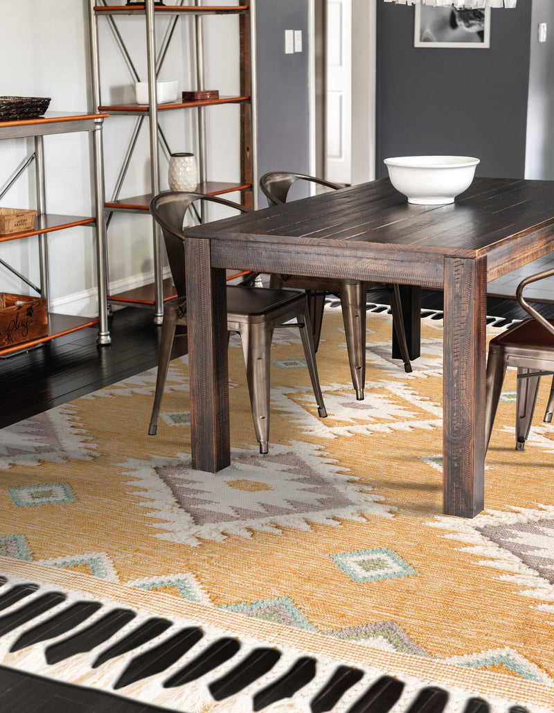 Sedona Sands Collection Area Rug - Canyon Rectangle Gold lifestyle 46