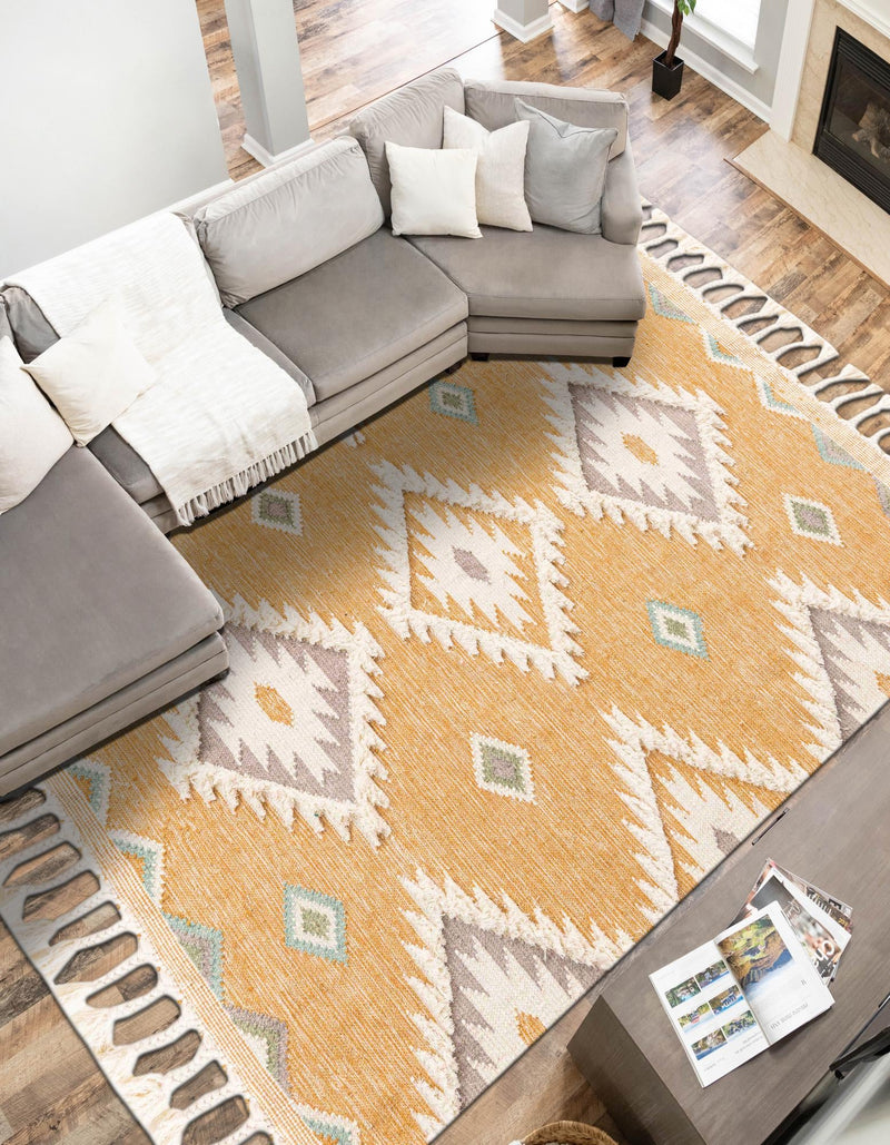 Sedona Sands Collection Area Rug - Canyon Rectangle Gold lifestyle 52