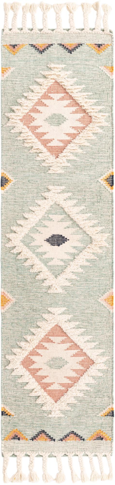 Sedona Sands Collection Area Rug - Canyon Runner Light Aqua lifestyle 87