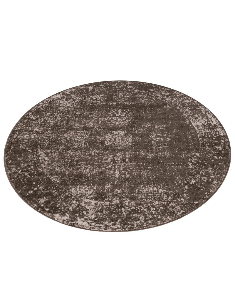Riviera Elegance Collection Area Rug - Antibes (Brown) Round Brown lifestyle 62
