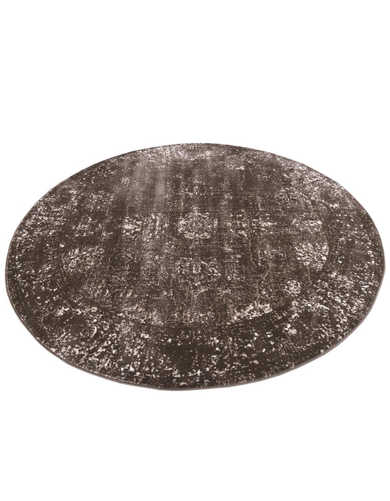 Riviera Elegance Collection Area Rug - Antibes (Brown) Round Brown lifestyle 63